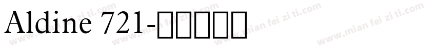 Aldine 721字体转换